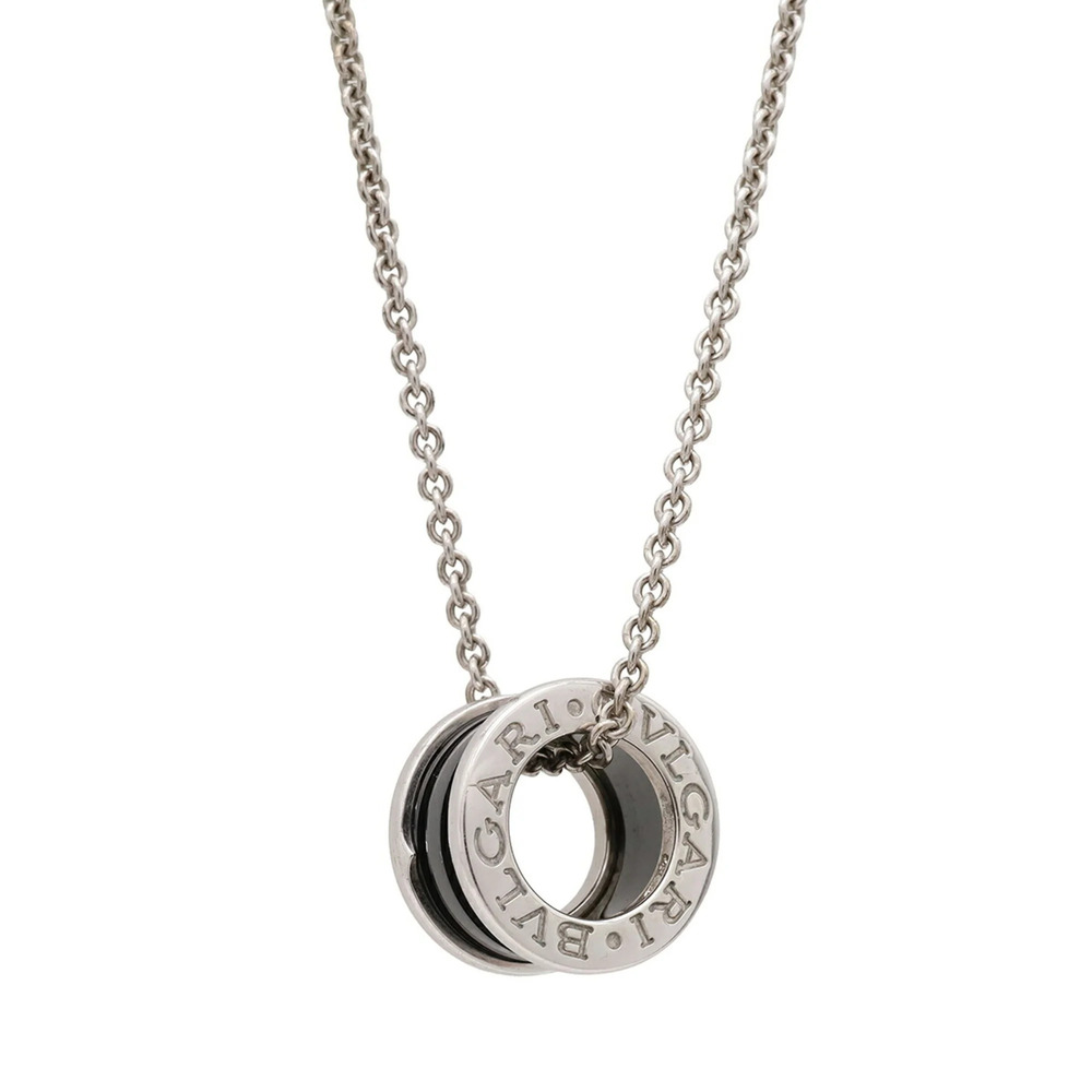 BVLGARI B-zero1 Save the Children Necklace Pendant, Ag925 SV925 Silver, Black...